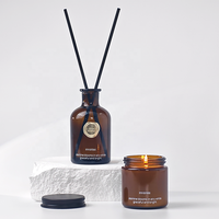 Ensemble de bougies parfumées et diffuseurs de luxe très demandés, avec couleurs, logos et senteurs personnalisés, coffret cadeau