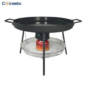 Padella Grande Tipo Wok con 3 Gambe Staccabili, Ideale per Barbecue all'Aperto, Preparazione di Pancake Grandi, Arrostimento di Bistecche. - Product Image 5