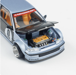 <span class=keywords><strong>MINIGT</strong></span> 1:64 Civic KHMG179 Bleu Alliage d'aluminium Modèle de voiture miniature personnalisé - Product Image 2