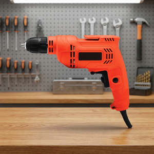 Perceuse électrique à fil avec mandrin sans clé de 10 mm, vitesse variable, outil électrique pour le travail du bois, le bricolage et la rénovation de la maison - Product Image 3