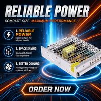 SMPS Schaltnetzteil für LED-Streifen 12V/24V 100W Aluminium Hoher Wirkungsgrad 88% 85-264V AC-Eingang <80MV Rippel