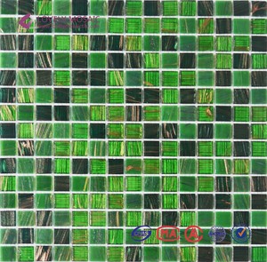23x23mm paillettes or ligne verre mosaïque <span class=keywords><strong>mur</strong></span> carreaux - Product Image 2