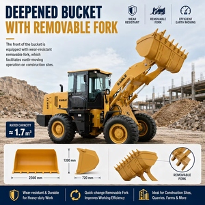 Chargeuse sur pneus EAGLE ZL939 de 3 tonnes, 92 kW, <span class=keywords><strong>pelle</strong></span> frontale articulée, chargeuse compacte pour la construction - Product Image 5