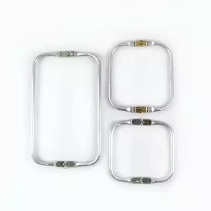 Marco de Metal profesional para monedero Doctor tubo de aluminio mango bolsa accesorios piezas de embrague latón placa cuadrada bisagra bolsos - Product Image 2