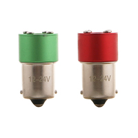 Ampoule LED BA15S 57187-LED-GK-vert 12-24V, ampoule LED pour train, ampoule LED pour signalisation routière, ampoule LED 1156, feux de signalisation