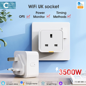 Enchufe inteligente eWeLink UK 15A con monitor de energía WiFi, control remoto por aplicación, temporizador por voz, interruptor universal. - Product Image 5
