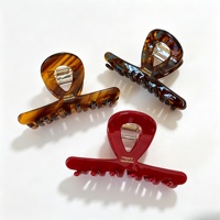 Ume OEM Pinces à cheveux en acétate minimalistes de qualité supérieure, à découpe circulaire, type pince française, accessoires capillaires modernistes, fournisseur