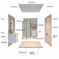 Toilettes portables de luxe avec séparation sec-humide, plateau en céramique, structure en alliage d'aluminium – Solution légère et écologique pour salles de bain hospitalières