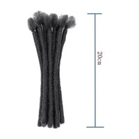Extensions au crochet 100% cheveux indiens Remy pour hommes, style Afro Rasta Dreads Locs, aspect naturel, double épaisseur, couleurs et tailles personnalisées disponibles