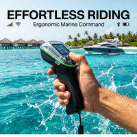 Control Remoto Inalámbrico para Tabla de Surf Eléctrica Efoil con Pantalla Digital Personalizable, Acelerador Inalámbrico, IP68, Accesorio Marino Verde
