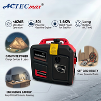 Générateur d'essence portable silencieux 12V 1,8KW 24V avec démarrage à distance, pour extérieur et intérieur, chargeur de batterie 1800W pour camping-car, bateau, camion, camping