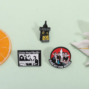 朋克摇滚乐队珐琅别针音乐主题金属胸针翻领背包徽章饰品礼品朋友批发 - Product Image 2