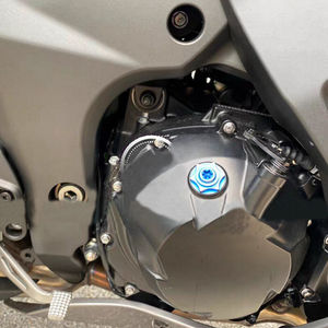 Bouchon de vidange d'huile en titane à tête hexagonale, poli, filetage métrique, pour moteur de moto, avec embout étoile, couleur personnalisée, autobloquant - Product Image 5