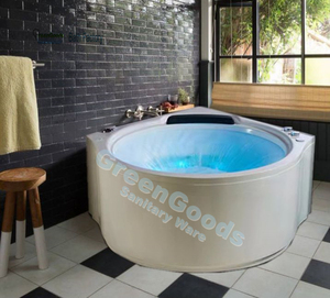 Bak Mandi Pijat Sudut Akrilik Warna Putih Murni, Desain Baru - Product Image 5