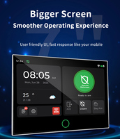 Panel de Alarma Antirrobo Inteligente para el Hogar KONLEN de 7 Pulgadas con Pantalla Táctil, Sistema 4G WiFi GSM, Sirena Estroboscópica de 433MHz, Control por Aplicación, Material ABS