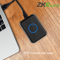 Lector/Escritor de Tarjetas RFID de Escritorio con Interfaz USB 13.56Mhz, Compatible con Tarjetas NFC, MIFARE DESF EV1/EV2/EV3 HID Iclass