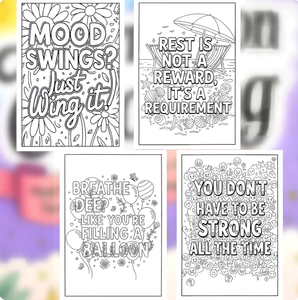 <span class=keywords><strong>Livre</strong></span> <span class=keywords><strong>de</strong></span> coloriage d'affirmation et d'imagination paisible <span class=keywords><strong>de</strong></span> 24 pages, <span class=keywords><strong>livre</strong></span> d'art graffiti avec citations positives sur l'<span class=keywords><strong>amour</strong></span>-propre, cadeau pour femmes et amies - Product Image 4