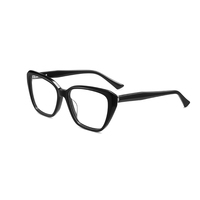 Montures optiques en acétate de haute qualité, solides et élégantes, de type œil de chat, à monture complète, pour adultes, avec logo personnalisé, vente en gros