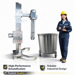 Mezclador Homogeneizador de Alta Velocidad y Alto Cizallamiento de Acero Inoxidable de Grado Alimenticio Tipo Elevador para Cosméticos, Champú y Carbomer - ¡Gran Oferta! - Product Image 3