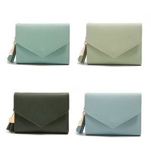 Portafoglio Corto in Pelle con Logo Personalizzato e Nappa, Mini <span class=keywords><strong>Portamonete</strong></span> Quadrato Semplice - Product Image 3