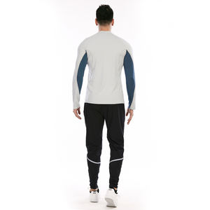 Tuta da uomo con logo personalizzato set di abbigliamento da allenamento per palestra slim fit tute da uomo di taglia americana - Product Image 3