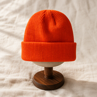 Bonnet de pêcheur en acrylique personnalisé unisexe - Broderie 3D - Chapeau chaud d'hiver pour la plage