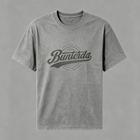 T-shirt Homme Vintage Grammage Lourd Gris Effet Délavé à l'Acide Motif Rétro Haut Décontracté d'Été Vente en Gros Lot en Gros