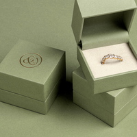 Boîtes cadeaux en papier de luxe personnalisées avec logo pour bijoux, bagues, boucles d'oreilles, colliers, bracelets, emballage de bijoux avec ruban