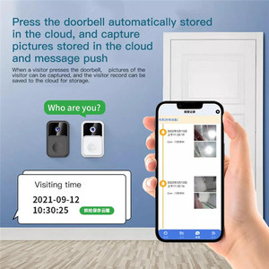 <span class=keywords><strong>Timbre</strong></span> Inteligente <span class=keywords><strong>WiFi</strong></span> para Exteriores, Impermeable, Inalámbrico, con Cámara, Intercomunicador, con Batería - Product Image 4