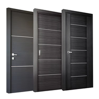 Porte affleurante en bois solide de conception moderne pour le prix d'usine de la Chine d'entrée pour la chambre à coucher ou le salon internes de maison