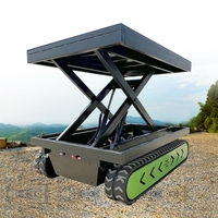 Plateforme élévatrice à chenilles télécommandée électrique JS, best-seller, capacité de charge de 1T, hauteur de levage de 0 à 1000 mm, directement de l'usine
