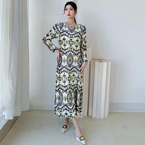 Outlet di Fabbrica <span class=keywords><strong>Abiti</strong></span> da Donna di Alta Qualità Stile Moda e Casual Abito Stampato <span class=keywords><strong>Abiti</strong></span> Plissettati Miyake e Abito da Sera - Product Image 2