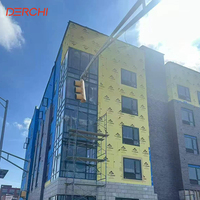 Fenêtres à battants en alliage d'aluminium pour hôtel aux États-Unis, ouverture intérieure et extérieure, isolation thermique, résistance aux ouragans, vitres résistantes aux impacts