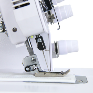 Jukky 257 Baby Mini Metall Overlock Nähmaschinen mit Coverstich und Zwillingsnadel für den Heim- und Industriebedarf zur Stoffverarbeitung für Kleidung - Product Image 4