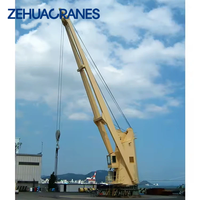 Grue de pont hydraulique télescopique pour navire de transport maritime, capacité 15-30 tonnes, pour navires de cargaison générale et porte-conteneurs.