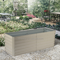 Lit de jardin surélevé en métal pour extérieur, extra large, carré, à racines profondes, facile à planter, multifonctionnel, pour la maison