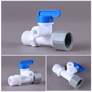 Water Filter Fittings Inlet Tee 1 In PP Quick Connect <b>Tap</b> Water Distributor For Pure Water Machine - Product Image 1