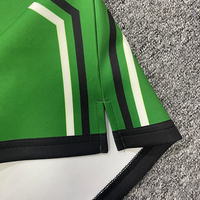 Maillots de cheerleading personnalisés pour équipes universitaires, impression par sublimation, design pour femmes, 100% polyester, service OEM