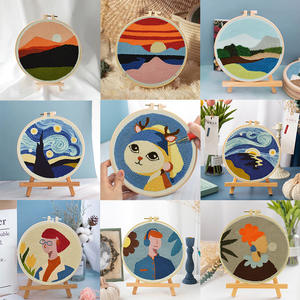 OEM ODM Kits de crochet de verrouillage personnalisés DIY pour enfants débutants artisanat tricot point de croix <span class=keywords><strong>Kit</strong></span> de broderie poinçon aiguille <span class=keywords><strong>Kit</strong></span> de démarrage - Product Image 1