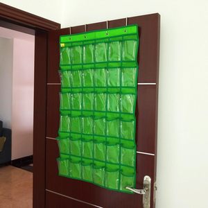 Organisateur de placard suspendu sur porte, poches transparentes, 36 compartiments, vert, pour sous-vêtements, chaussettes, bijoux, téléphone portable - Product Image 4