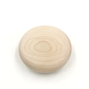 Custom Onvoltooide Glad Ronde Handwerk Hout Pebbles Voor Decoratie Diy Speelgoed