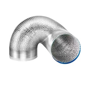Tuyau d'évacuation de hotte aspirante en aluminium flexible, 1,5m-3m, télescopique épaissi pour la ventilation de cuisine - Product Image 2