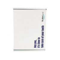 Bande de déchirure adhésive personnalisée à quantité minimale de commande bas ouvert boîte postale en carton auto-scellante pour emballage cadeau