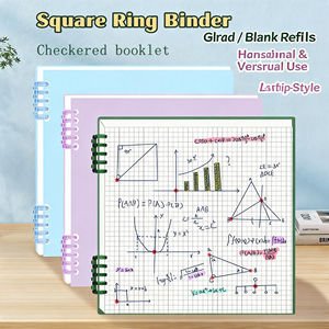 <span class=keywords><strong>Quaderno</strong></span> con Anelli Quadrati, Carte Perforate, Registro Personalizzabile, Timbro Commemorativo - Product Image 2