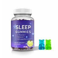Bonbons gélifiés à la mélatonine OEM Sleep Deep Aid, vitamine B6, huile de chanvre, ashwagandha, L-théanine, 5-HTP, pour favoriser le sommeil