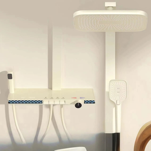 Système <span class=keywords><strong>de</strong></span> <span class=keywords><strong>douche</strong></span> <span class=keywords><strong>thermostatique</strong></span> <span class=keywords><strong>de</strong></span> luxe avec affichage numérique LED, alimentation hydraulique, sans batterie, commande par touches piano, <span class=keywords><strong>colonne</strong></span> <span class=keywords><strong>de</strong></span> <span class=keywords><strong>douche</strong></span> 4 voies - Product Image 6