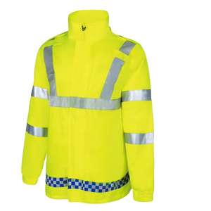 Offre Spéciale visibilité personnalisée jaune vif réfléchissant les travailleurs de la route veste de sécurité à manches longues - Product Image 1