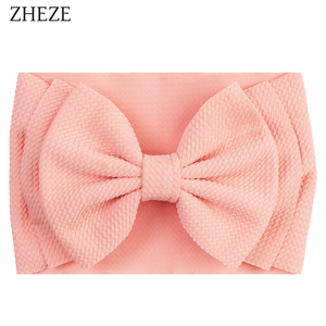 <span class=keywords><strong>Bandeau</strong></span> élastique pour nouveau-né fait à la main, couleur unie, doux, double couche, nœud, accessoire pour cheveux, cadeau de <span class=keywords><strong>naissance</strong></span> pour <span class=keywords><strong>bébé</strong></span> - Product Image 4