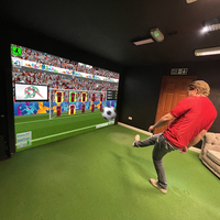 Nouveauté 2026 : Simulateur de football interactif avec buts, projection de jeux, pour aire de jeux intérieure et parc d'attractions VR