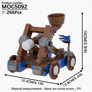 MOC5092 Guerre Militari Veicolo Lancia-Pietre Medievale con Soldati Mattoncini Fai-da-Te Compatibili Giocattoli Educativi per Bambini - Product Image 3